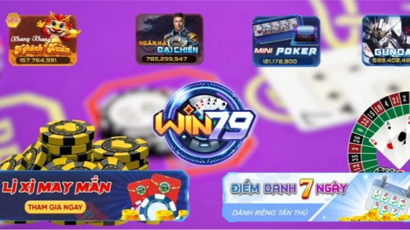 Trải nghiệm đa dạng các trò chơi tại Win79