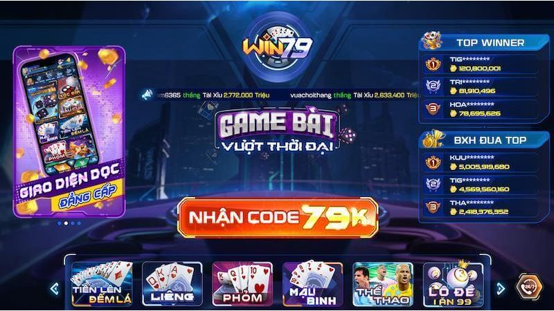 Win79 là một trong những nhà cái trực tuyến uy tín và phổ biến tại Việt Nam